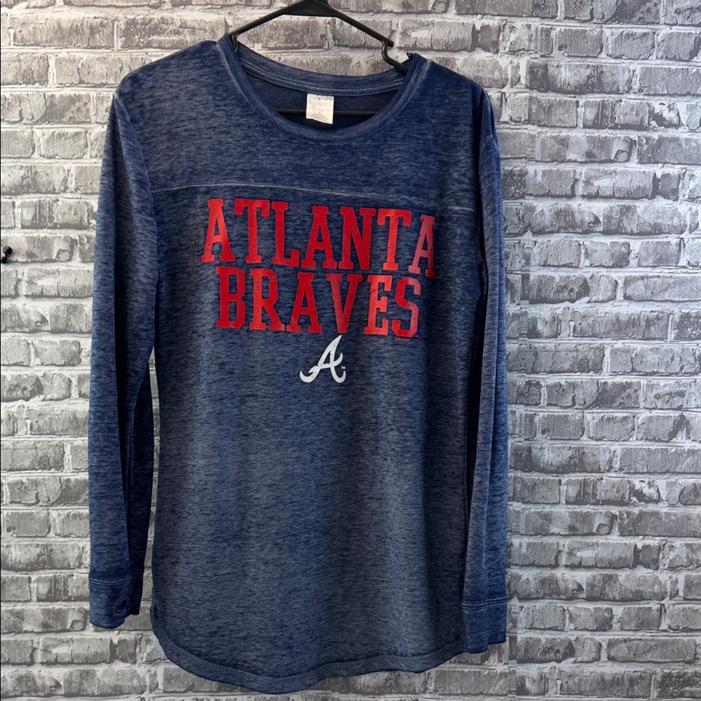 Atlanta Braves Blue Long Sleeve‎ Shirt
